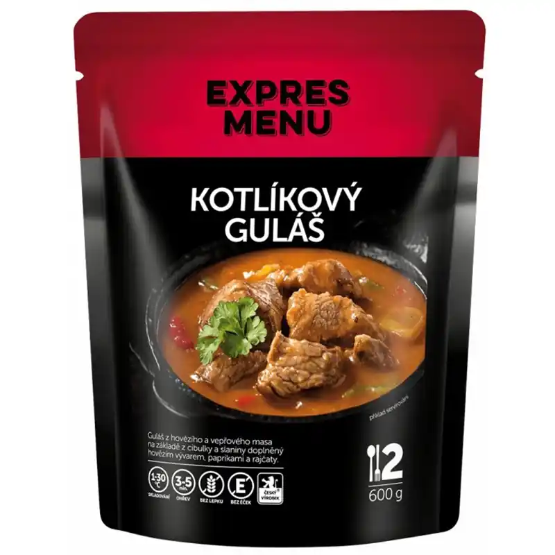 Nejlepší Cena EXPRES MENU - Kotlíkový guláš - 2 porce (600g)