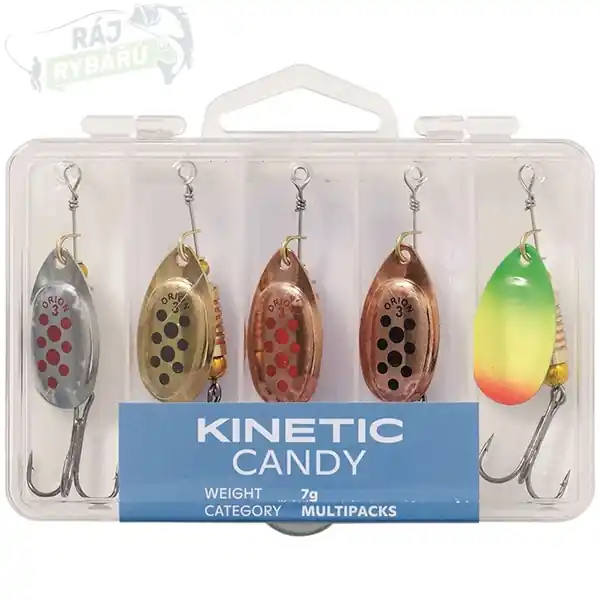 KINETIC - Set rotačních třpytek Candy 5ks Oblíbený
