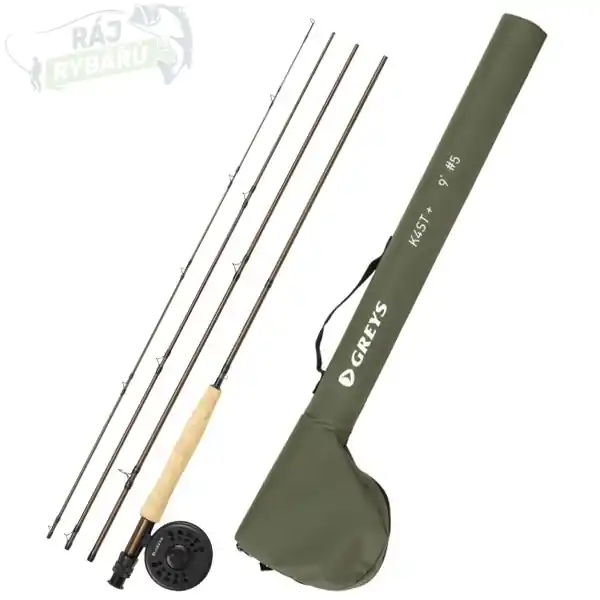 Nejlepší Volba GREYS - Muškařský set prut, naviják a šňůra Greys K4ST+ Combo Fly 2,74m WF6 4díly