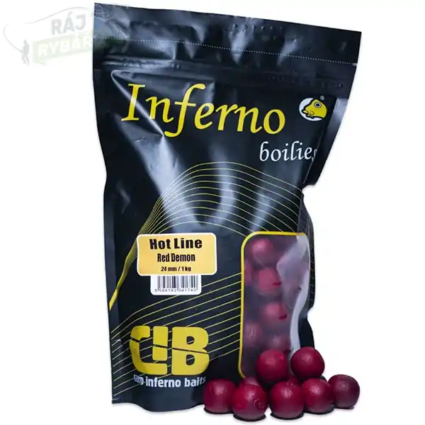 Výhodná Nabídka CARP INFERNO - Boilies HOT Line 1kg 24mm