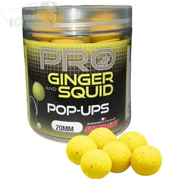 Expresní Doručení STARBAITS - Plovoucí Pop-up Boilies Pro Ginger Squid 80g