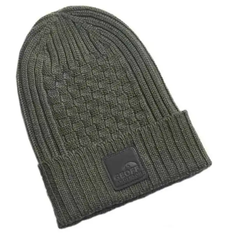 Must-Have GEOFF ANDERSON - Zimní čepice WizWool Ulf Beanie zelená