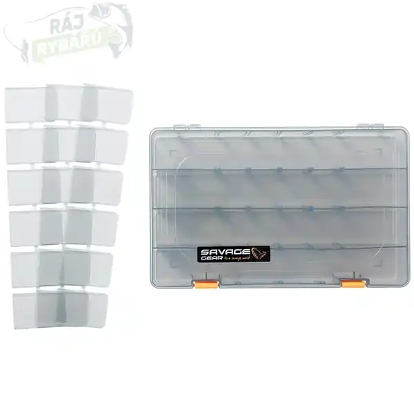 SAVAGE GEAR - Krabička Lurebox 6B Smoke 36 x 22,5 x 5cm Top Prodej