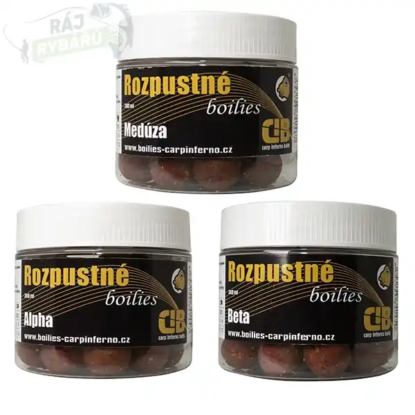 Omezená Nabídka CARP INFERNO - Rozpustné Boilies Hot Line 300ml 20mm
