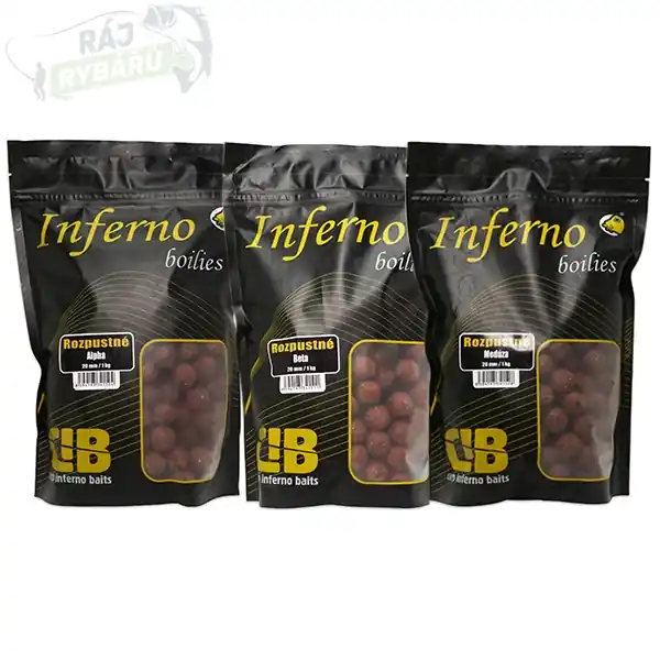 Ověřený CARP INFERNO - Rozpustné Boilies Hot Line 1kg 20mm