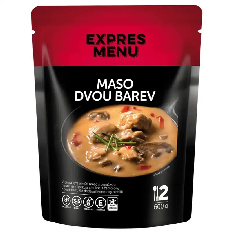 Dokud Zásoby Vydrží EXPRES MENU - Maso dvou barev - 2 porce (600g)