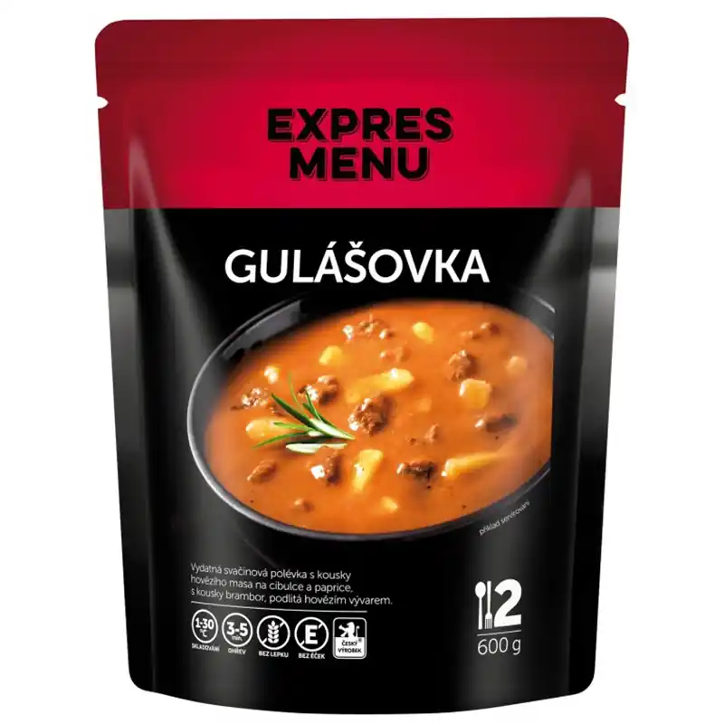 Víkendová Akce EXPRES MENU - Polévka Gulášová - 2 porce (600g)
