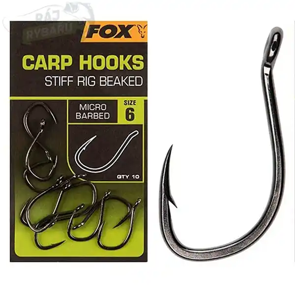 Nejlepší Cena FOX - Háčky Carp Hook Stiff Rig Beaked 10ks