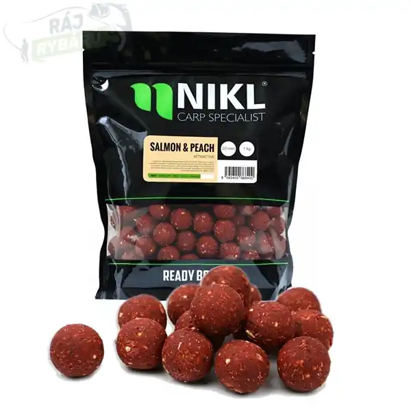 NIKL - Ready boilie Salmon & Peach ATTRACTIVE Hit Sezóny