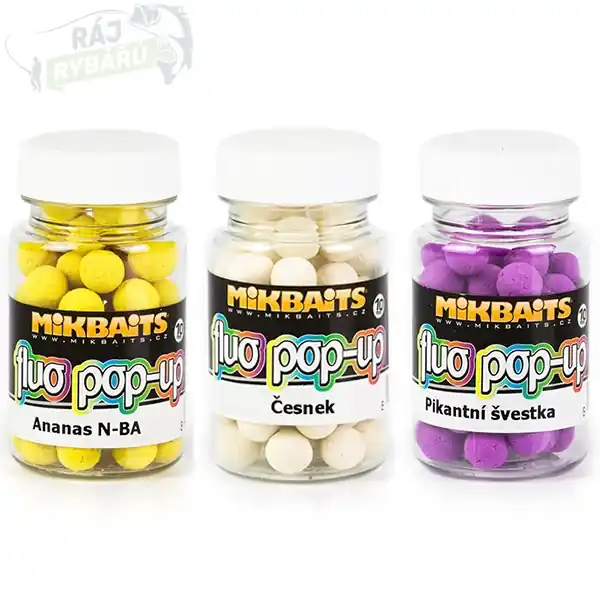 Finální Výprodej MIKBAITS - Mini Plovoucí fluo boilie 60ml 10mm