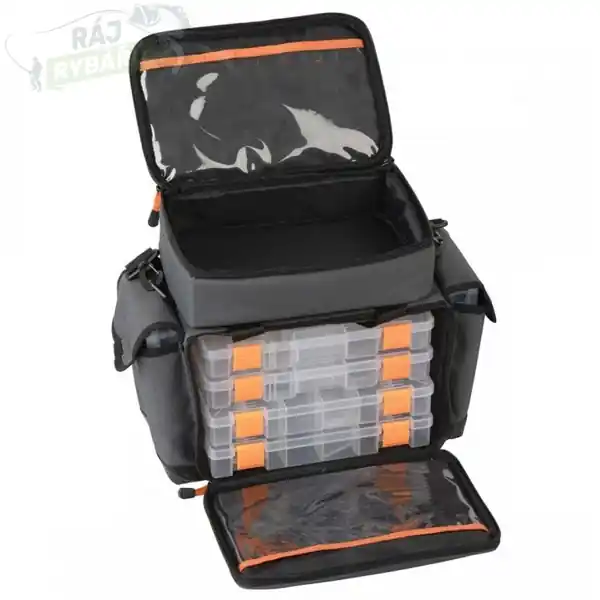 Značkový SAVAGE GEAR - Taška na nástrahy Lure Bag M + 6 boxů (30x40x22cm)