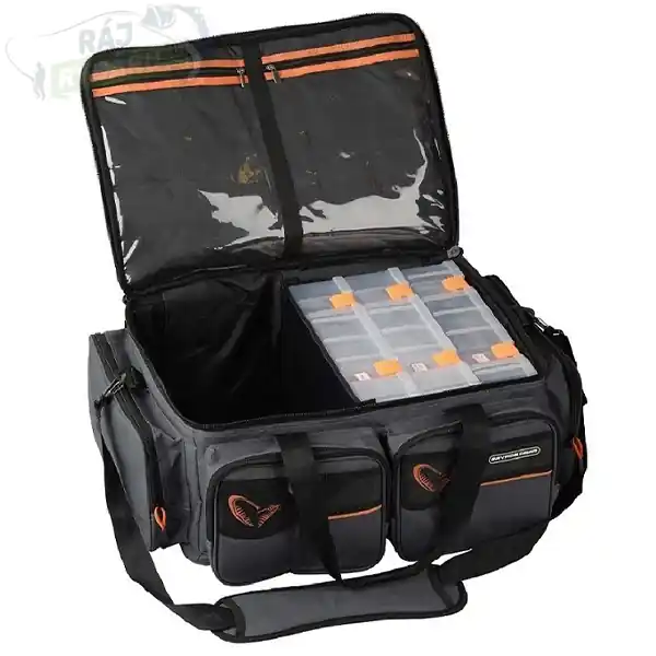Akce SAVAGE GEAR - Taška na nástrahy System Box Bag XL 3 Boxes + Waterproof cover