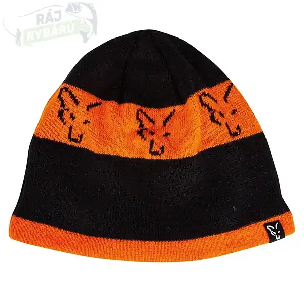 FOX - Čepice Black Orange Beanie Poslední Šance