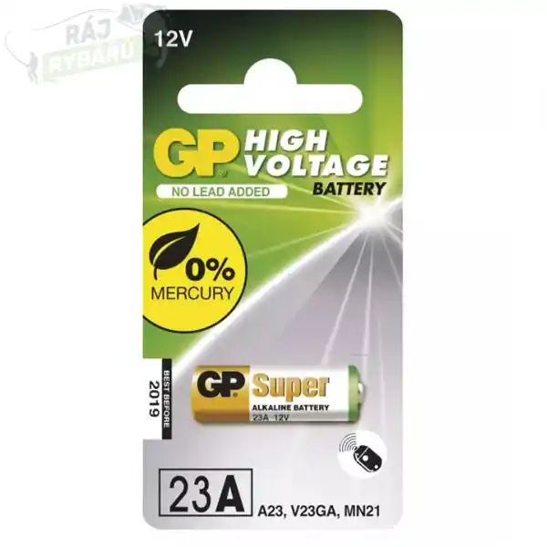 Originální GP BATTERIES - Alkalická speciální baterie GP 23AF (MN21, V23GA) 12V