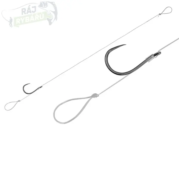 DELPHIN - Hotový feederový návazec Fluorocarbon Loop 6ks (bez protihrotu) Jen Po Omezenou Doba