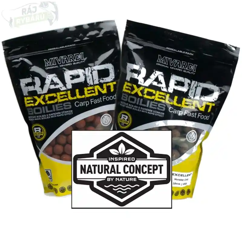 Bezpečná Platba MIVARDI - Boilies Rapid Excellent 250g 20mm