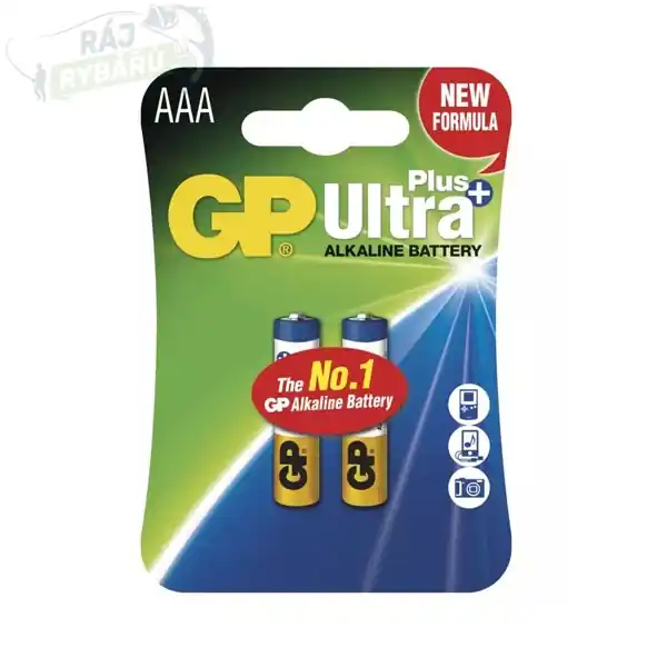 Dokud Zásoby Vydrží GP BATTERIES - Alkalická baterie GP Ultra Plus AAA (LR03) 2ks