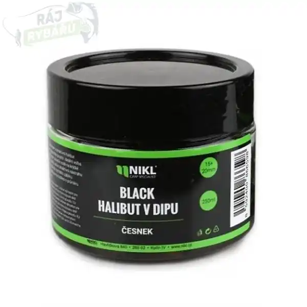Oblíbený NIKL - Pelety Black halibut v dipu 15/20mm 250g