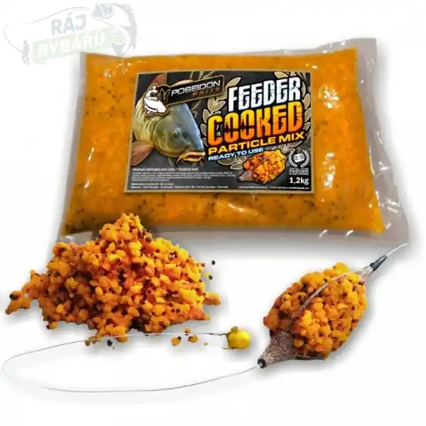 POSEIDON BAITS - Particle MIX FEEDER COOKED 1,5kg Levný