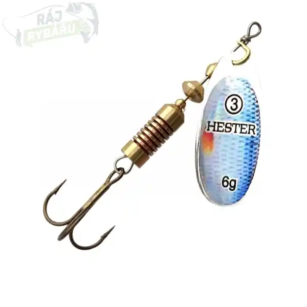 Výprodej HESTER FISHING - Rotační třpytka Ospray Red Eye Bass