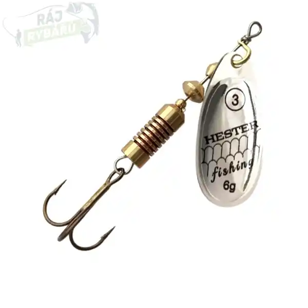 Finální Výprodej HESTER FISHING - Rotační třpytka Ospray Silver