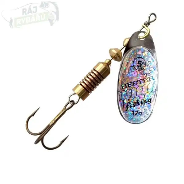Ověřený HESTER FISHING - Rotační třpytka Ospray Silver Holo