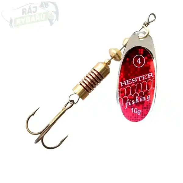 Kup Teď HESTER FISHING - Rotační třpytka Ospray Red Holo