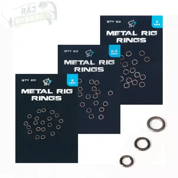 Oblíbený NASH - Kroužky Metal Rig Rings 20ks