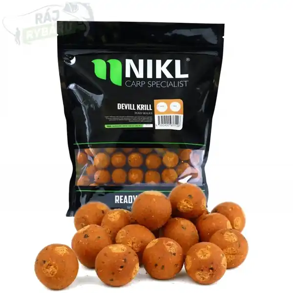 NIKL - Ready boilie Devill Krill Dokud Zásoby Vydrží