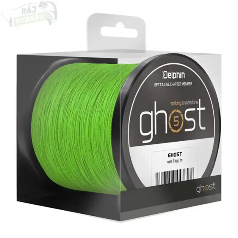 Kup Teď DELPHIN - Potápivá kaprařská šňůra GHOST 4+1 zelená 300m