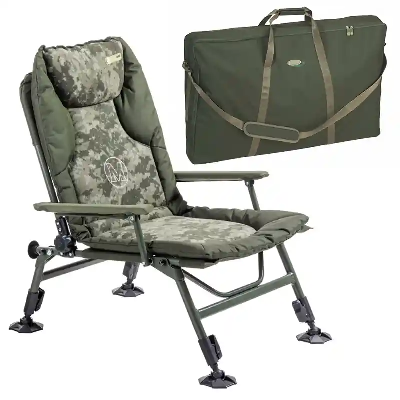 MIVARDI - Křeslo CamoCODE Arm + Transportní taška Cenová Bomba