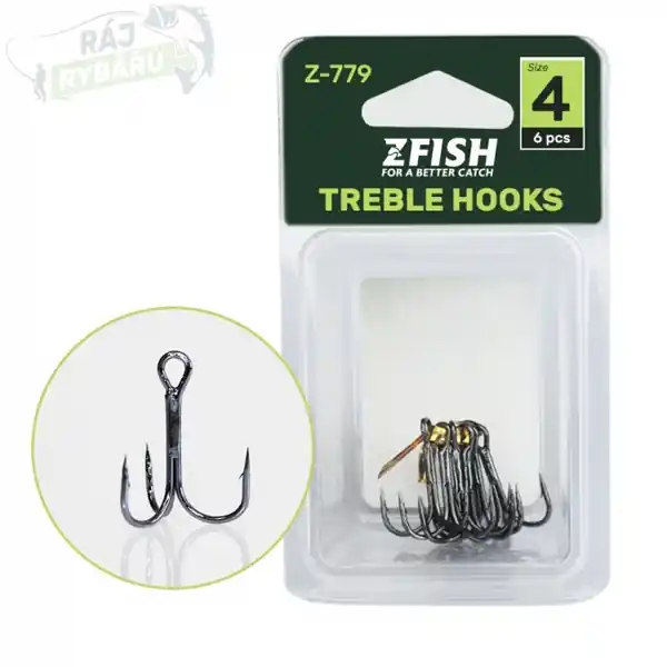 ZFISH - Trojháčky Treble Hooks Z-779 Akční Nabídka