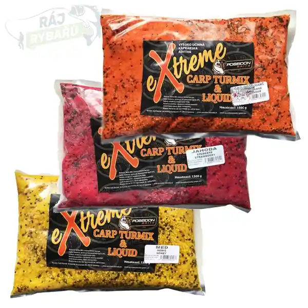 POSEIDON BAITS - Partikl Extreme Carp Turmix & Liquid 1,5kg Vysoce Kvalitní