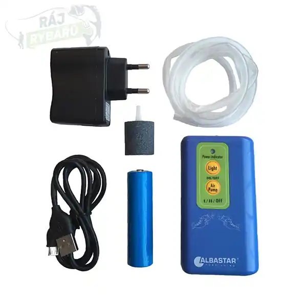 Jen Po Omezenou Doba ALBASTAR - Vzduchovací motůrek Air Pump with Flashlight