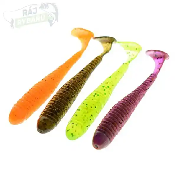 CRAZY FISH - Umělá nástraha Vibro Worm Floating 8,5cm 5ks Akční Nabídka