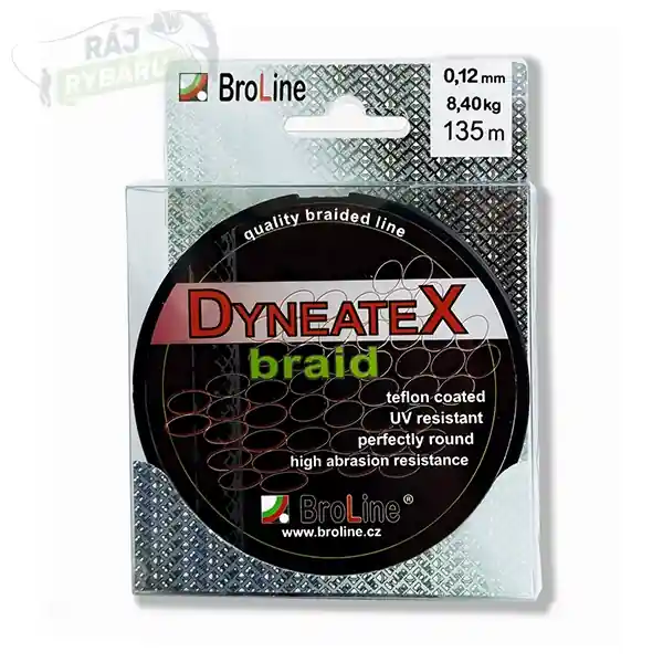 Značkový BROLINE - Šňůra DYNEATEX Braid Černá 135m