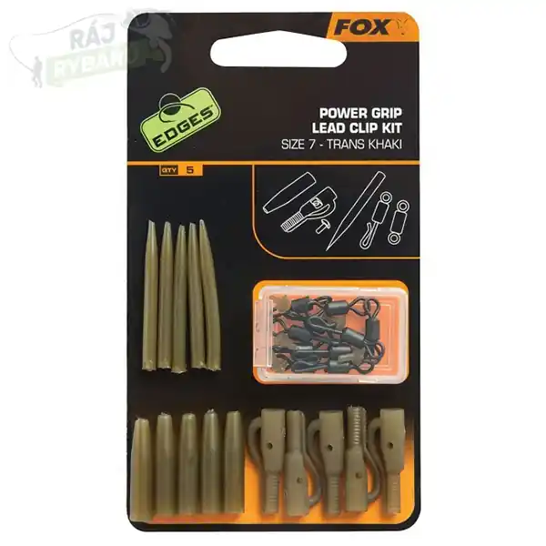 FOX - Set na výrobu montáží Edges Power Grip Lead Clip Kit Super Cena