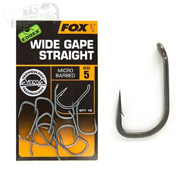 Jen Po Omezenou Doba FOX - Háčky Edges Wide Gape Straight 10ks