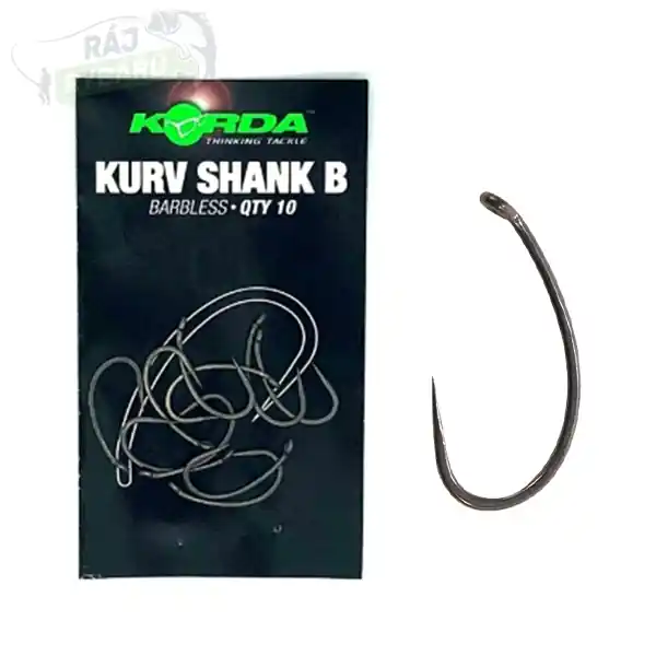 KORDA - Háčky Kurv Shank B (bez protihrotu) 10ks Expresní Doručení