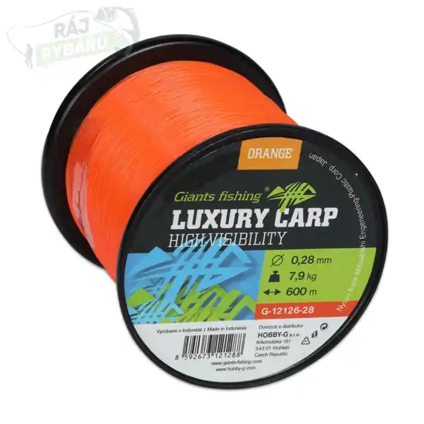 GIANTS FISHING - Vlasec Luxury Carp High-Visibility Orange 600m Nejlepší Cena
