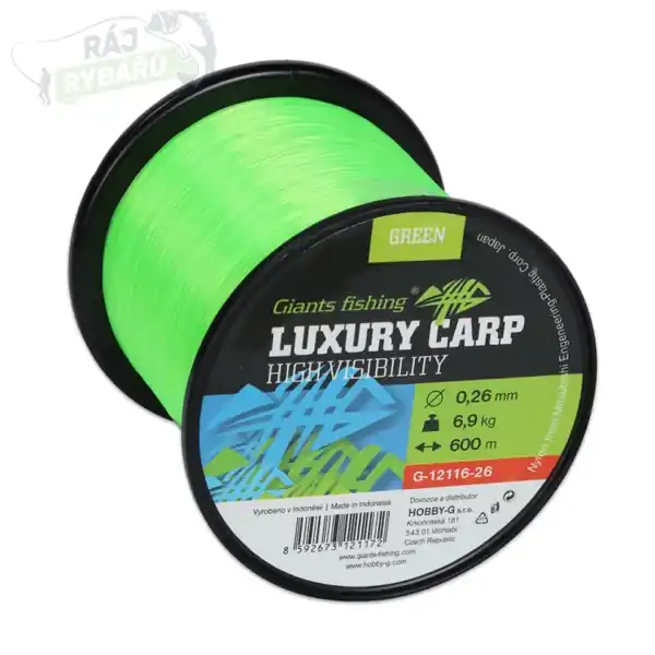 GIANTS FISHING - Vlasec Luxury Carp High-Visibility Green 600m Výprodej