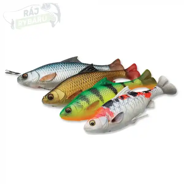 Nízká Cena SAVAGE GEAR - Gumová nástraha 4D Line Thru Pulse Tail Roach 18cm 90g