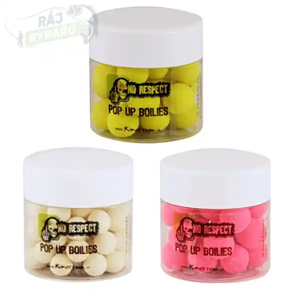 Hit Sezóny NO RESPECT - Plovoucí Pop Up boilies 45g 10mm