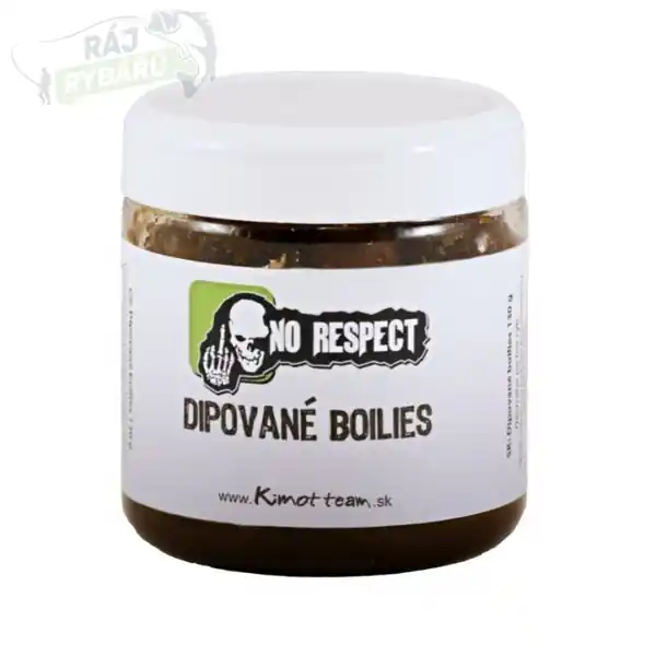 Oblíbený NO RESPECT - Dipované boilies Black Fish 150g 24mm
