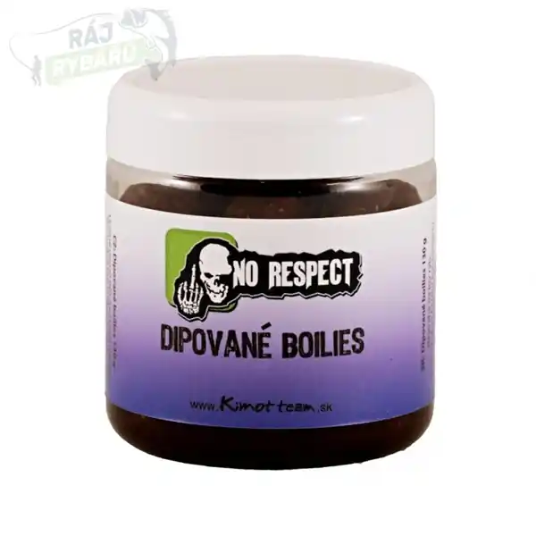 Tovární Cena NO RESPECT - Dipované boilies MK 150g 24mm