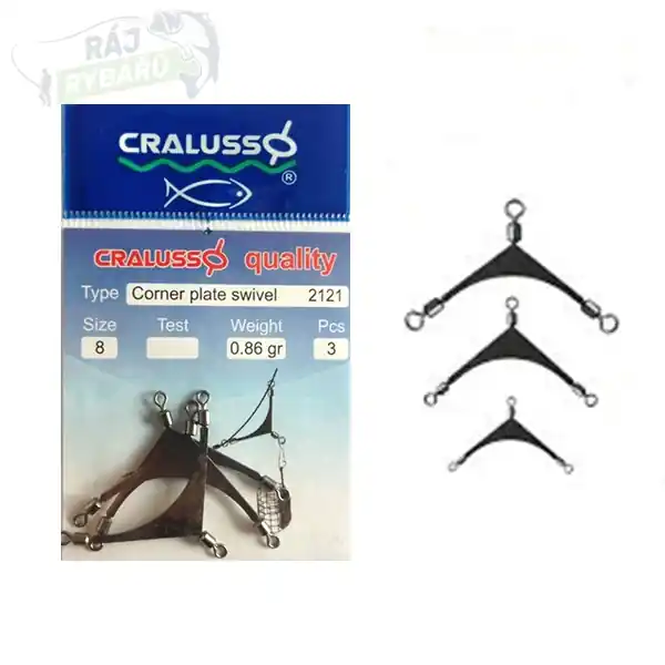 Bezpečná Platba CRALUSSO - Corner Plate Swivel 3ks