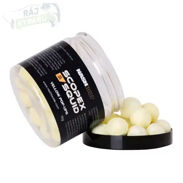 NASH - Plovoucí Boilie Scopex Squid Pop Ups Yellow Aktuální