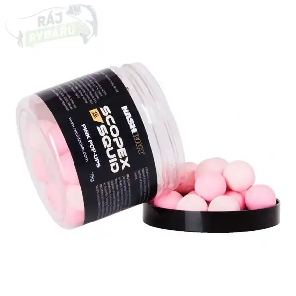Víkendová Akce NASH - Plovoucí Boilie Scopex Squid Pop Ups Pink