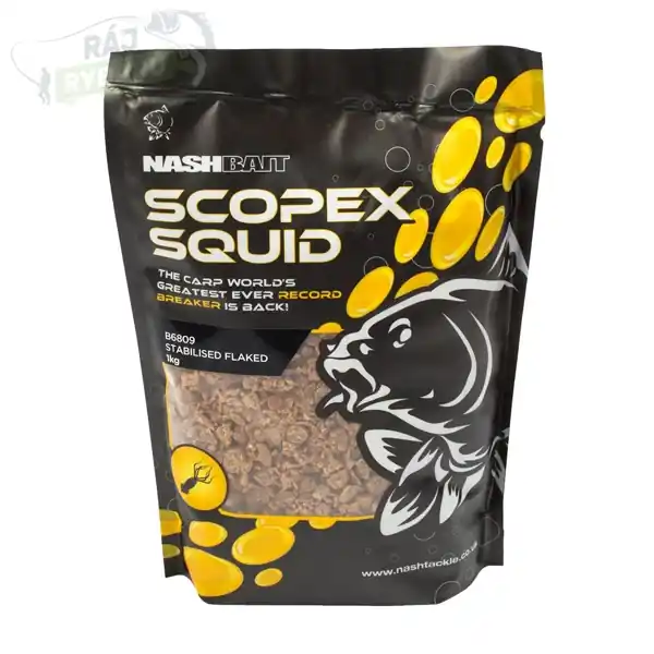 NASH - Krájené boilie Scopex Squid Stabilised Flake Horká Nabídka