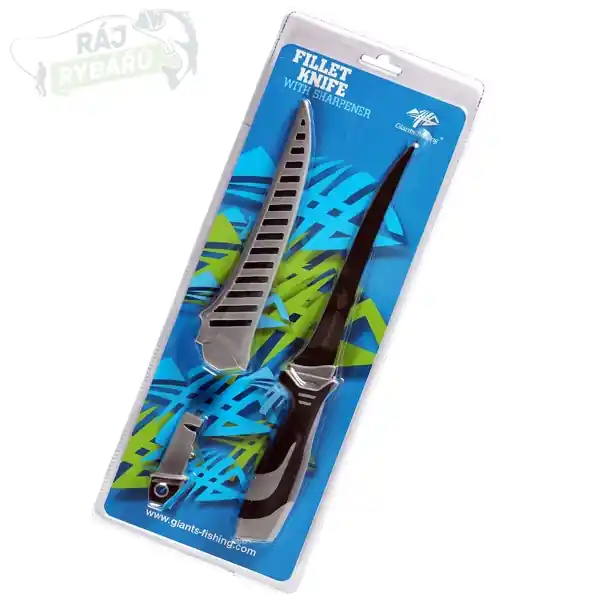 Sleva GIANTS FISHING - Filetovací nůž 7 Fillet knife with sharpener (Easy clean sheath)